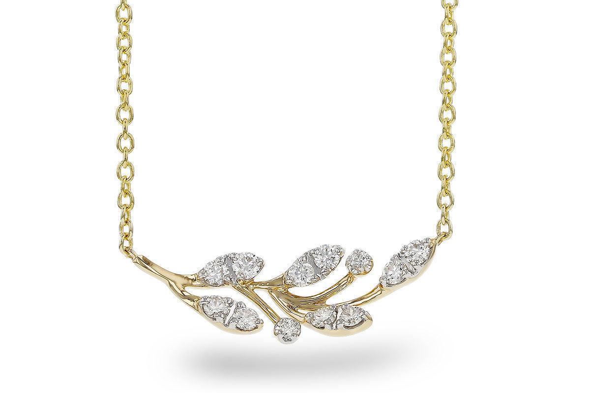 Floral Branch Diamond Necklace