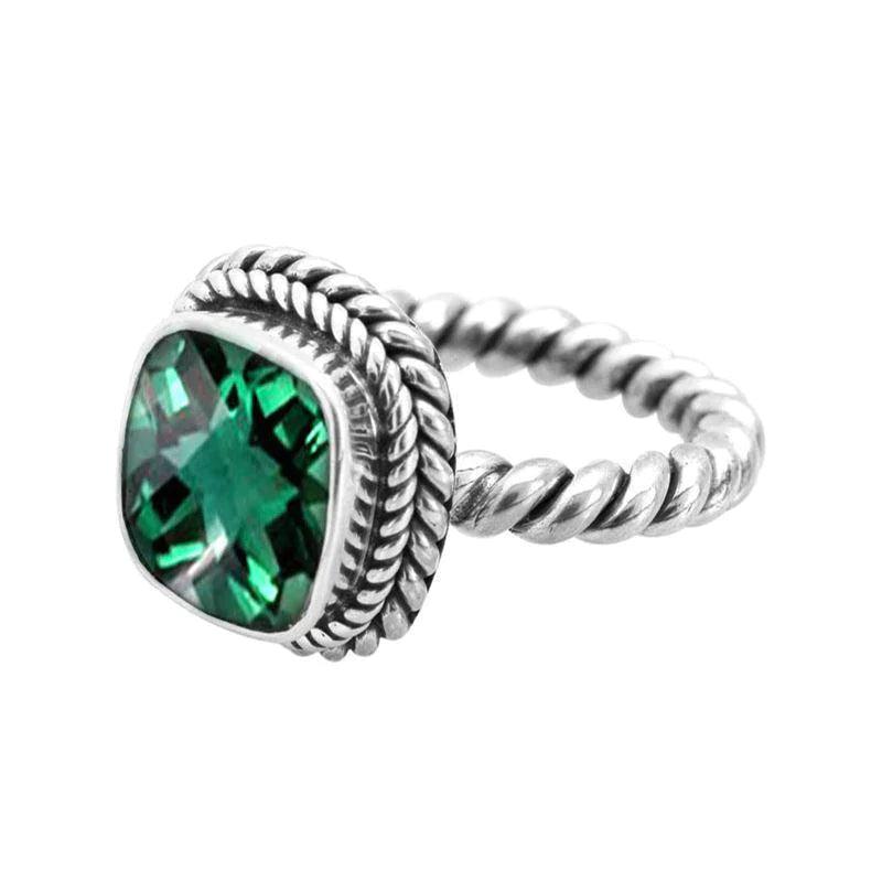 Gemstone and Sterling Silver Ring
