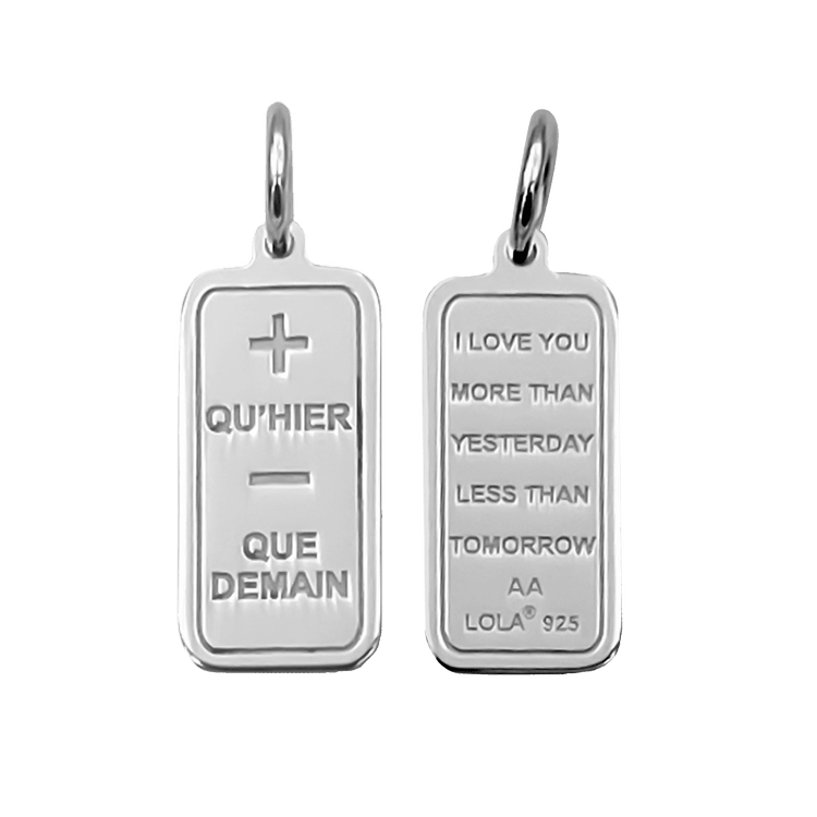 Love Poem Tag Pendant