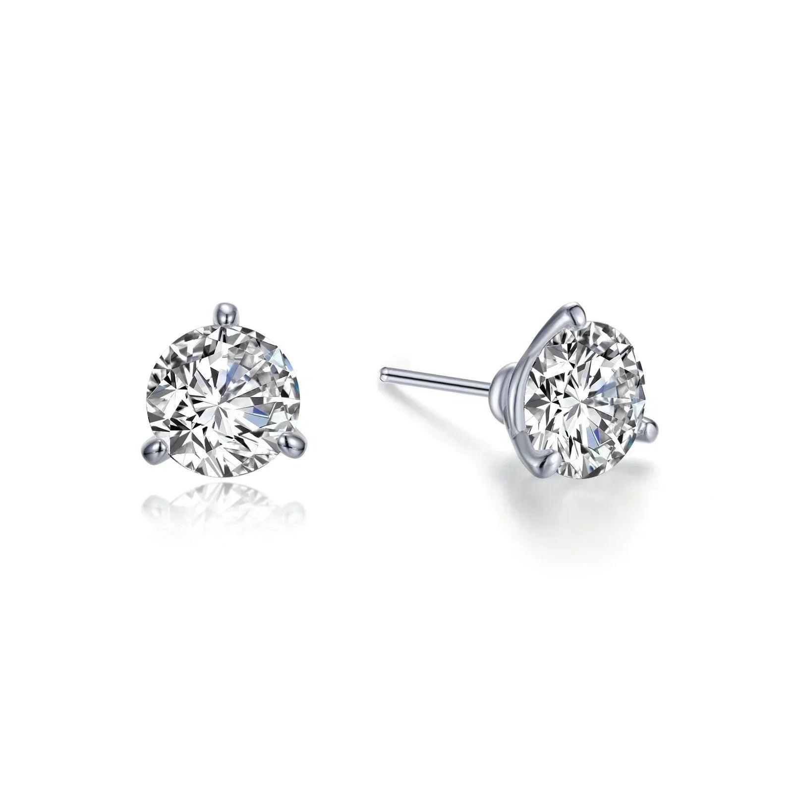 Classic Solitaire Stud Earrings