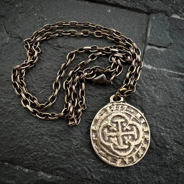 Mens Spanish Doubloon Necklace