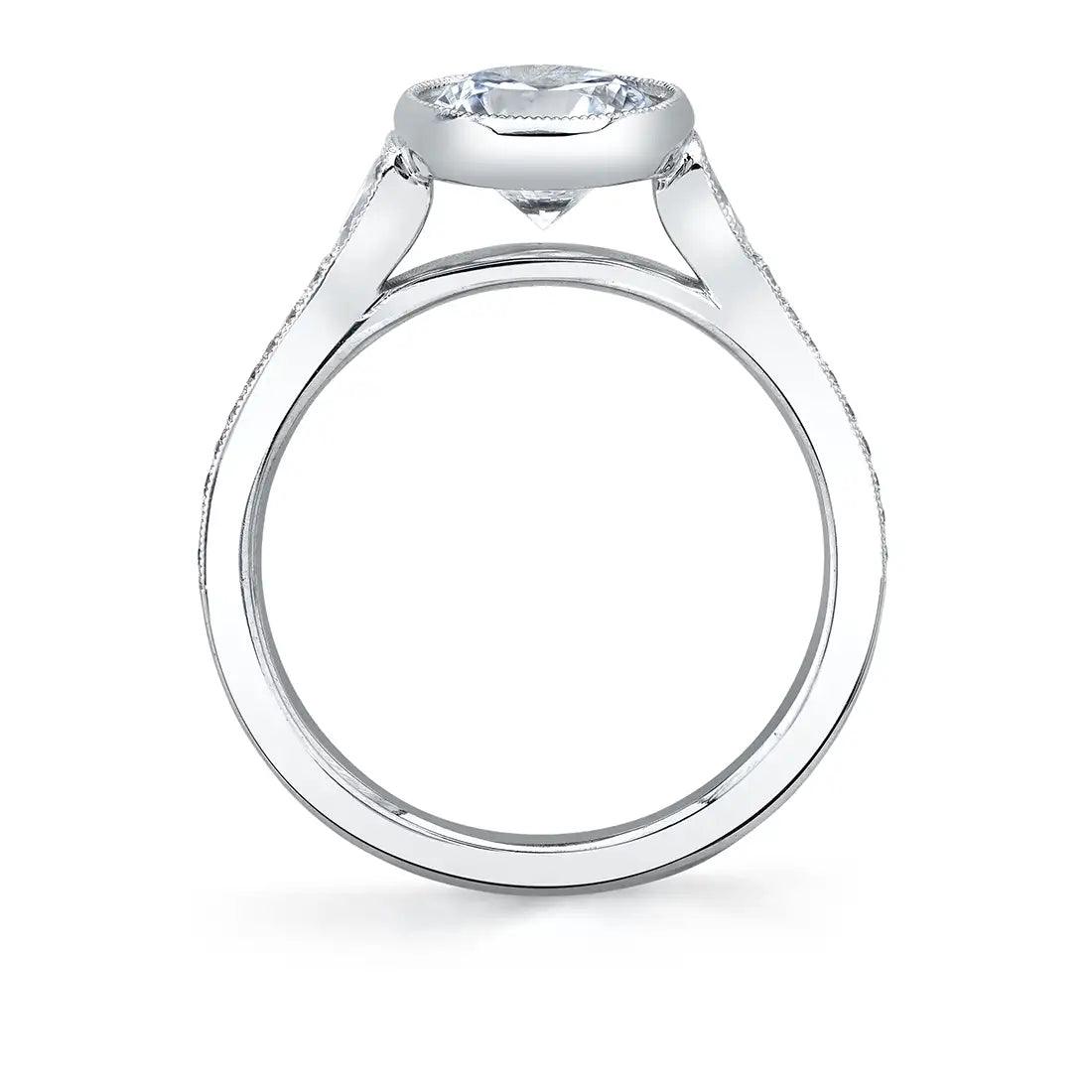 14K Brianna Round Vintage Engagement Ring