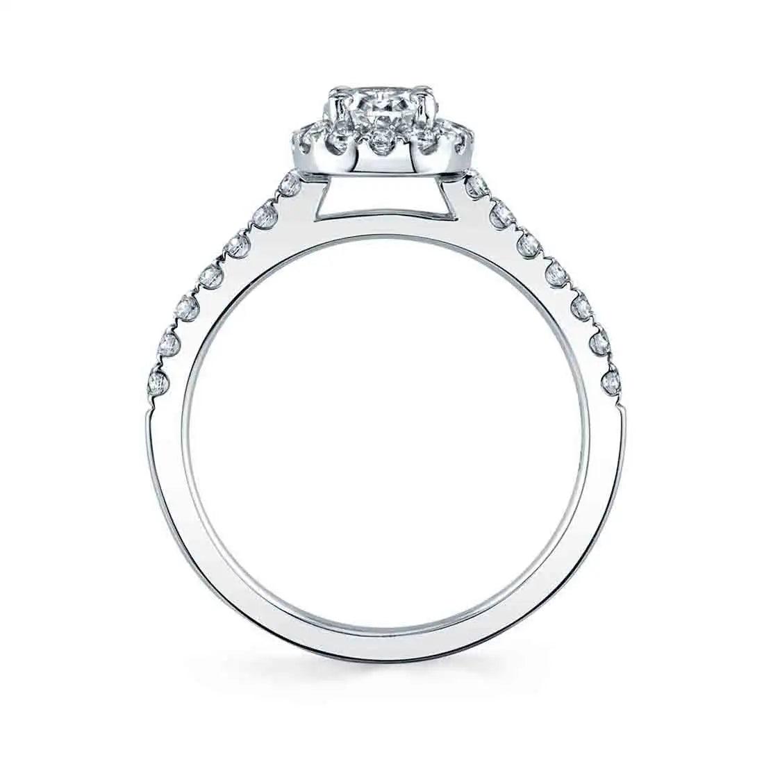 Chantelle Oval Classic Halo Engagement Ring