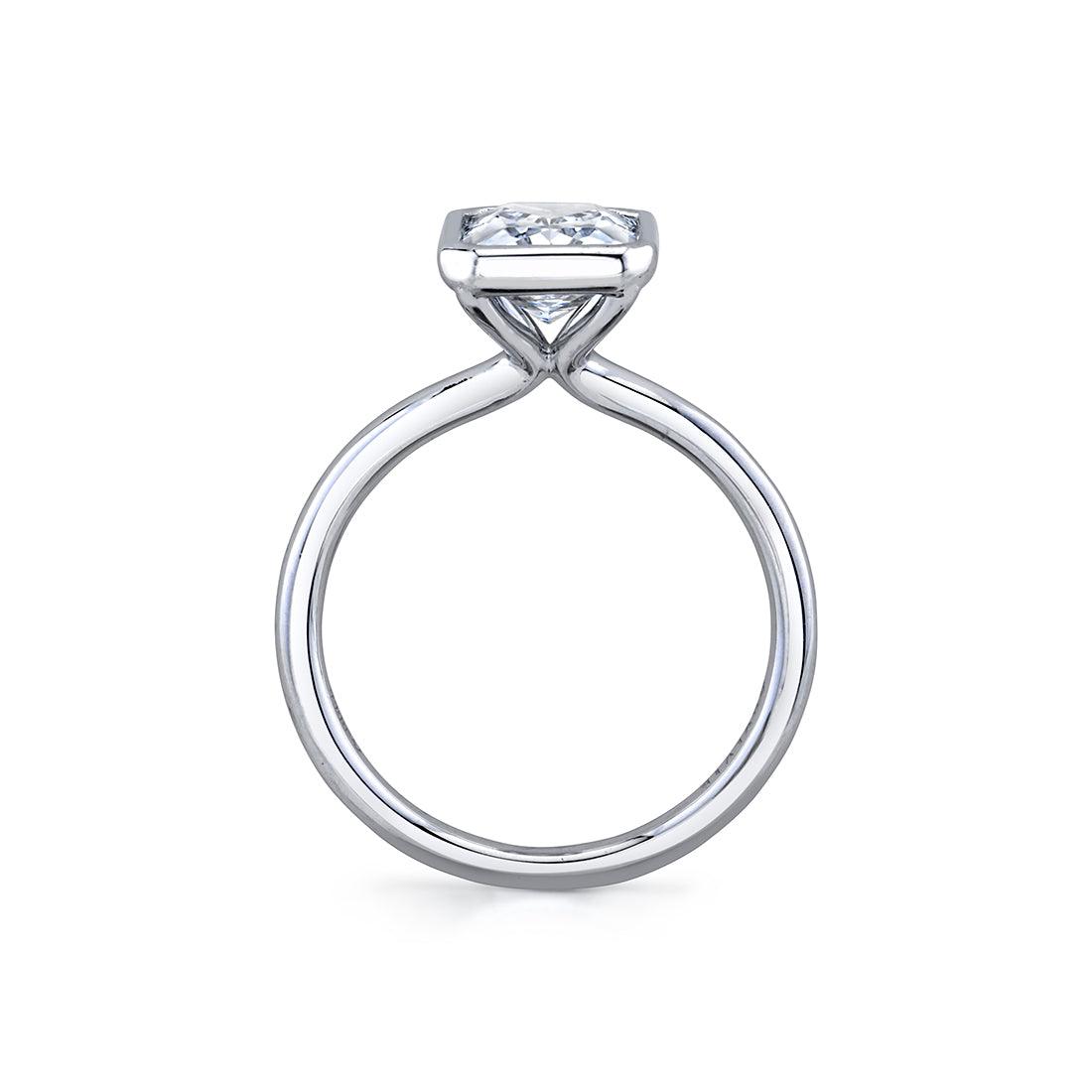 Cliodhna Radiant Cut Bezel Engagement Ring