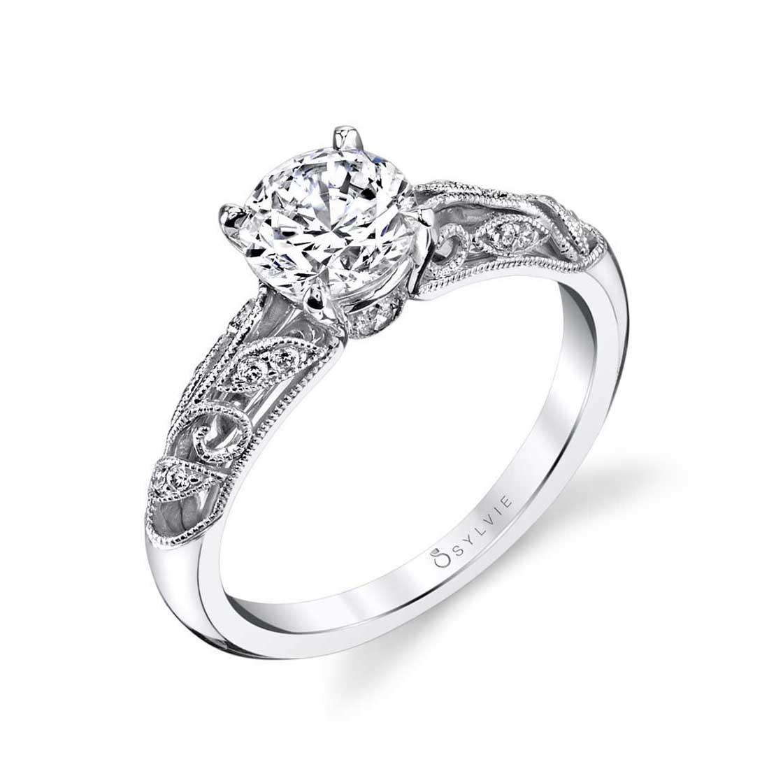 14K Roial Round Engagement Ring