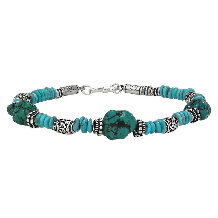 Silver and Turquoise Bracelet - Water Street Jewelers