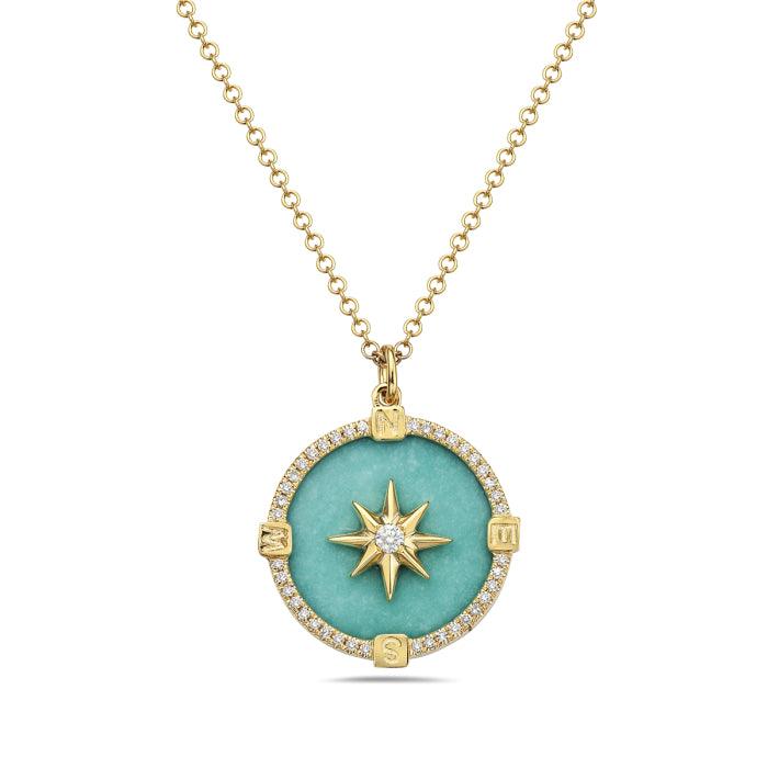 Star Turquoise Pendant Necklace