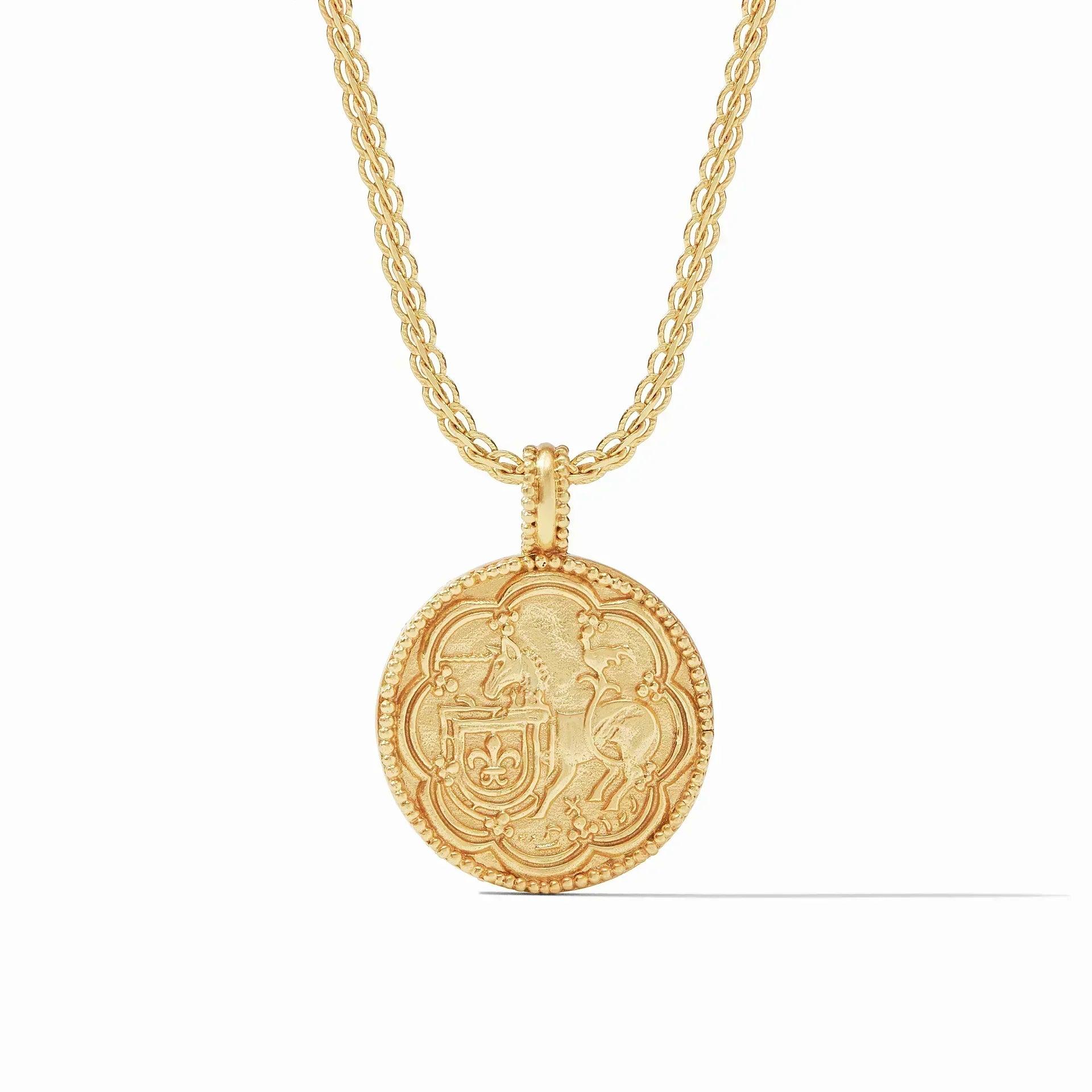 Trieste Coin Pendant Necklace