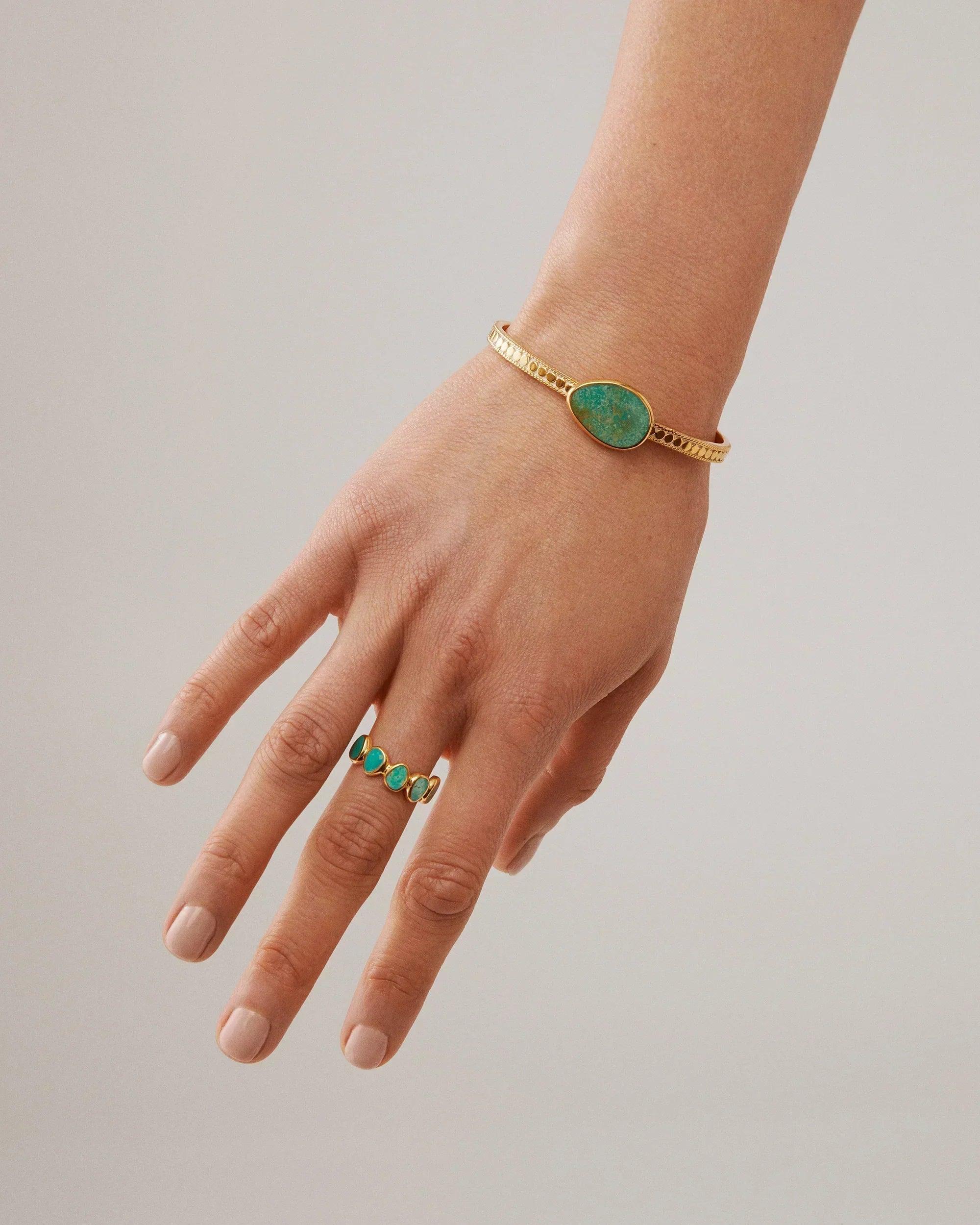 Turquoise Asymmetrical Cuff Bracelet