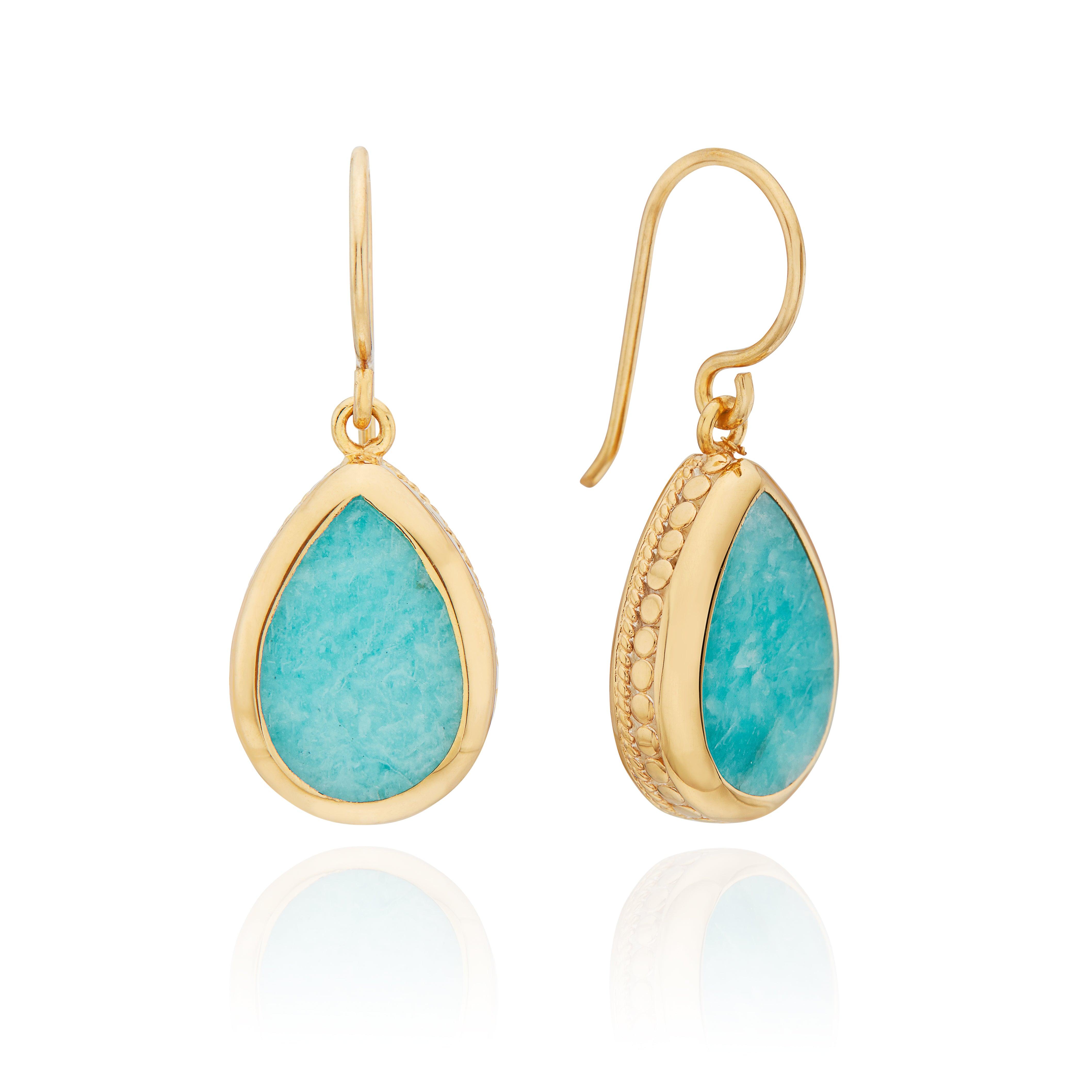 Turquoise Asymmetrical Drop Earrings