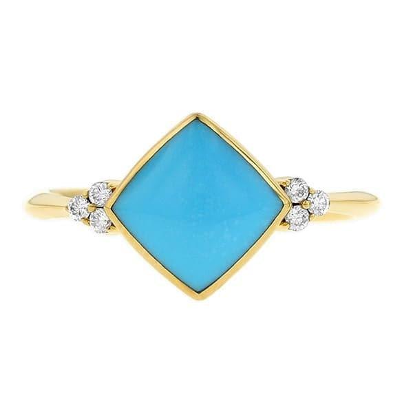Turquoise Diamond Ring