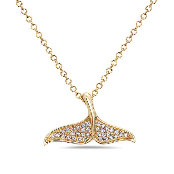 Whale Tail Diamond Necklace